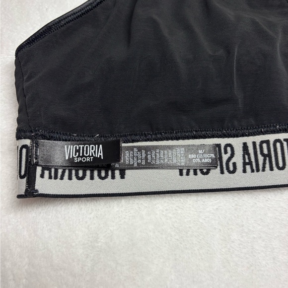 Victoria's Secret Black Sports Bra with Mesh Detail - Picture 3 of 3